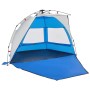 Azurblaues Strandzelt für 2 Personen mit Quick-Release-System. Ideal für Camping und Strand.