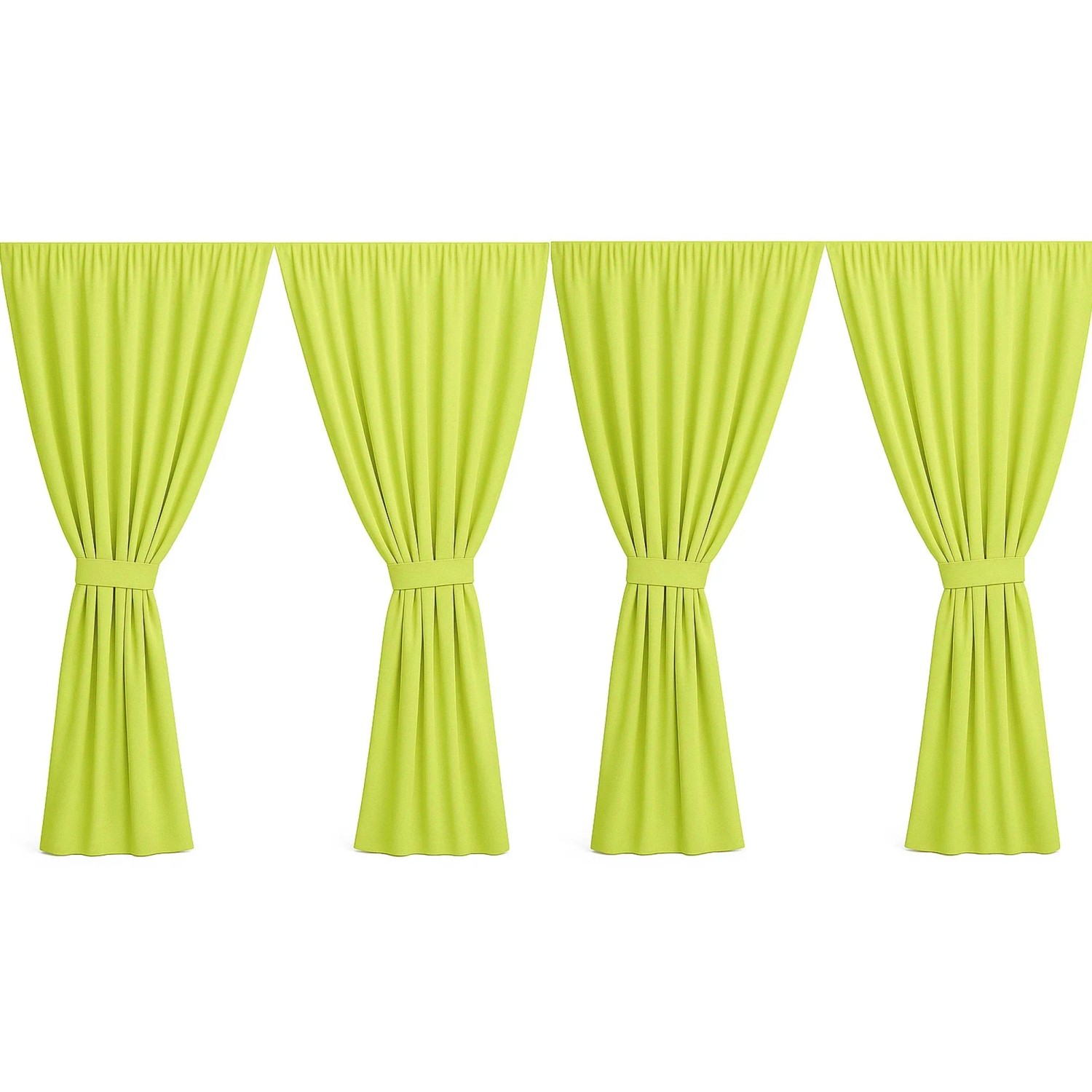 Setgarden Curtain Garden Outdoor Vorhang    4 x 155 × 200 cm – Balkon Vorhang 1tlg Lemon