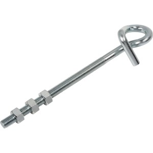 Verzinkter Schaukelhaken M12 x 250 mm für Gartenspielgeräte.