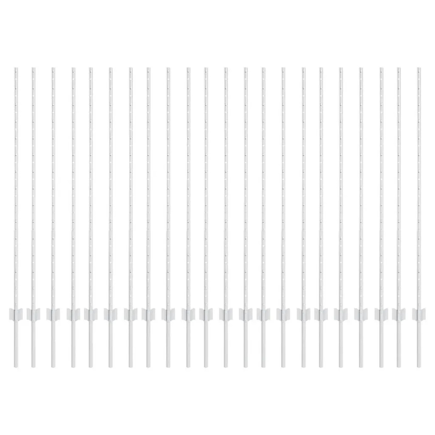 vidaXL Zaunpfosten 22 Stk Silber 180 cm Stahl 3335958 günstig online kaufen