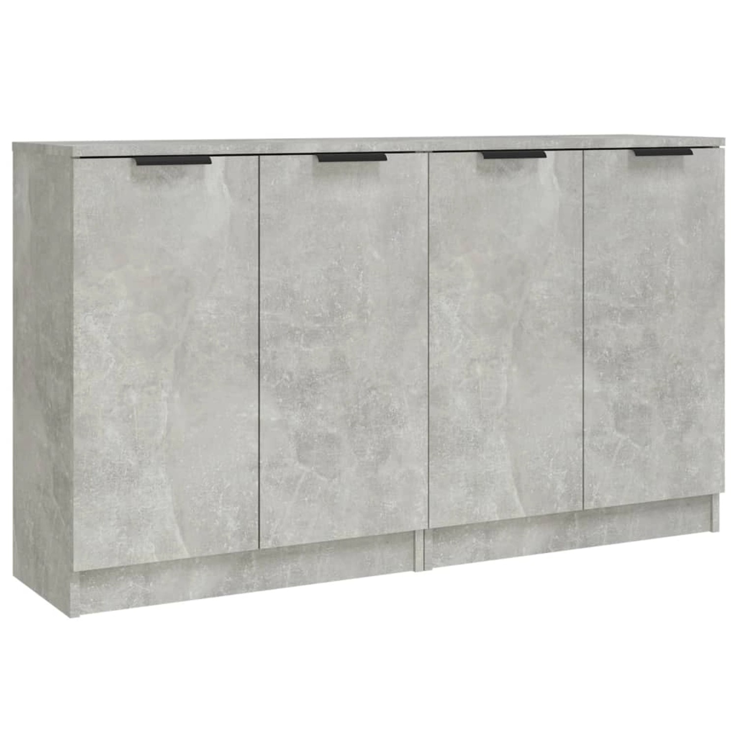 vidaXL Sideboards 2 Stk Betongrau 60x30x70 cm Holzwerkstoff 3115775