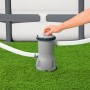Bestway Pool Filterpumpe 800 gal im Einsatz, Kartuschenfilter für Pools von 1100-17400 l.