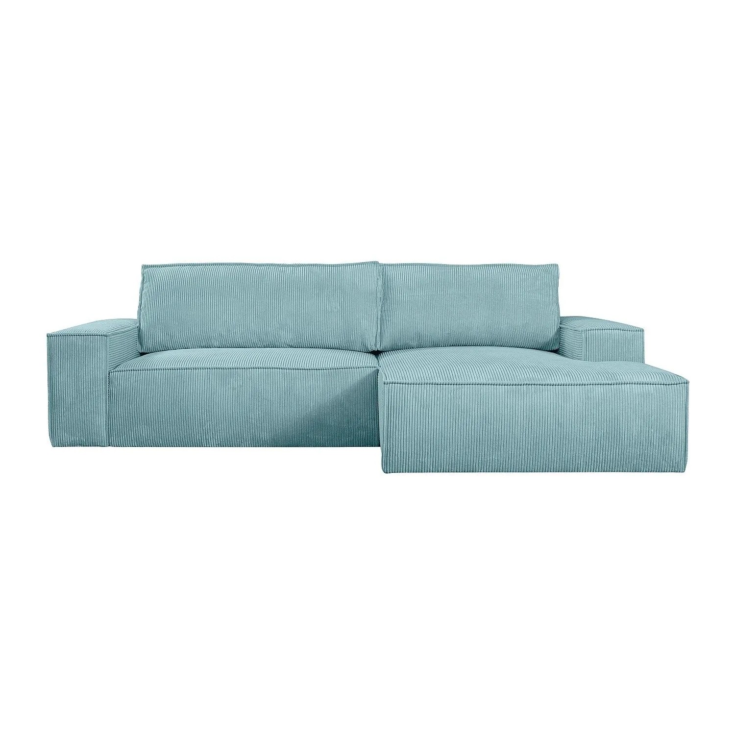 Vente-unique Schlafsofa Amelia Türkisblau 267 cm