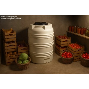KMND 300L Trinkwasser Wassertank Weiß