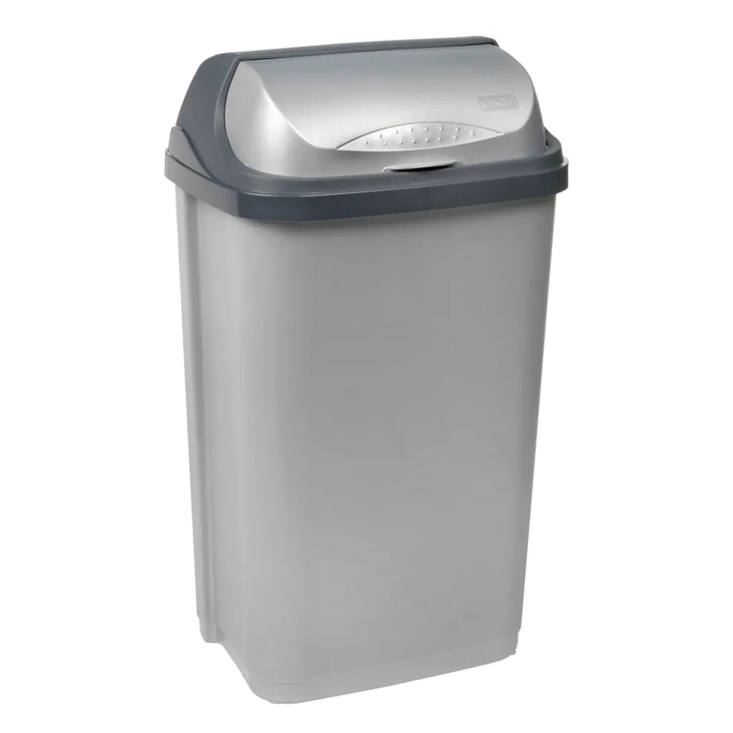 Roter Plastikmüll Oder Mülleimer Auf Weißem Hintergrund Stockfoto Und