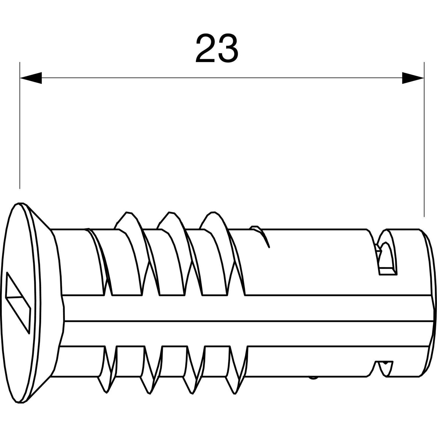 Maco-Tronic Magnet Einschraubbar in Zink Gehäuse Silber