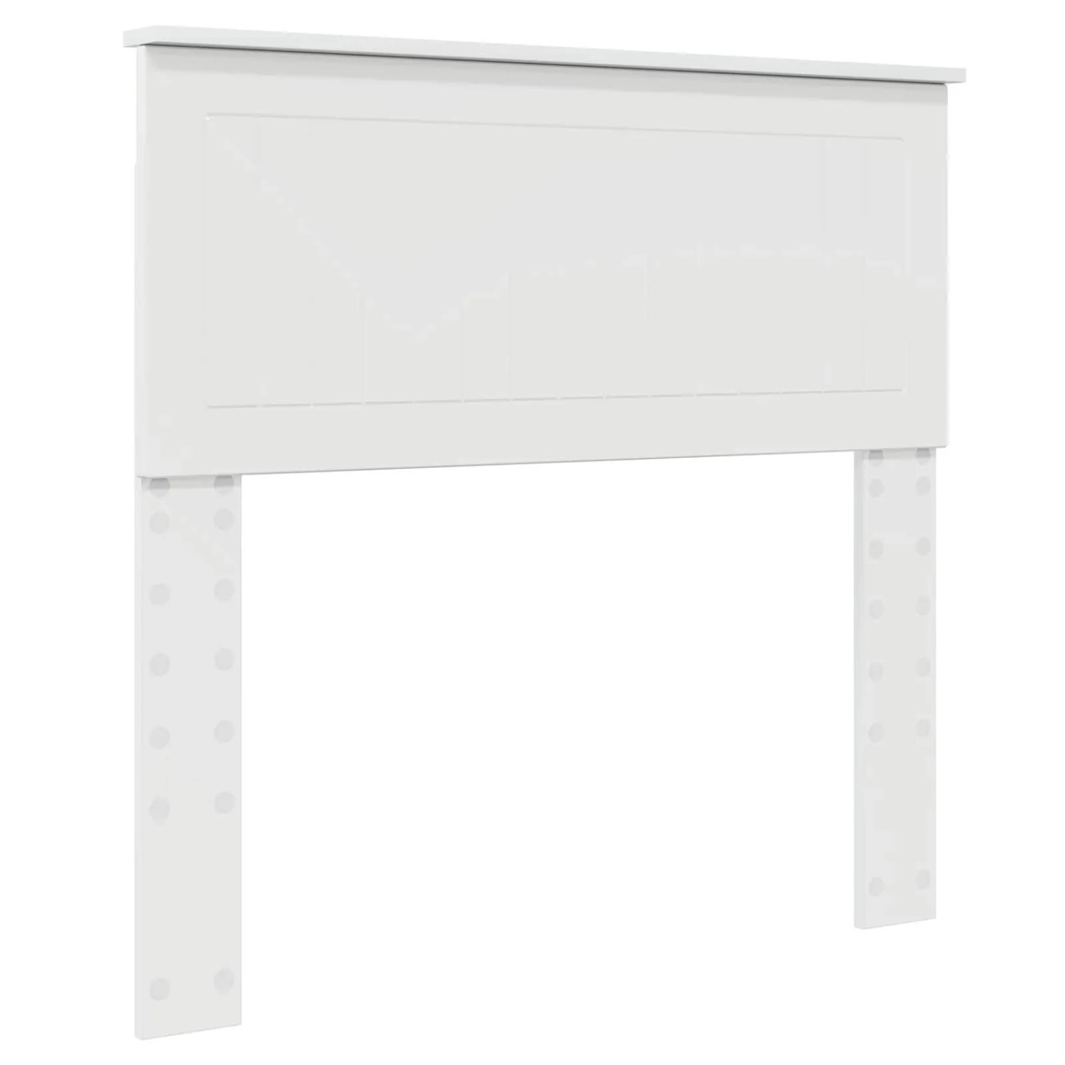vidaXL Kopfteil mit Kopfteil Glänzend Weiß 90 cm Holzwerkstoff 888467