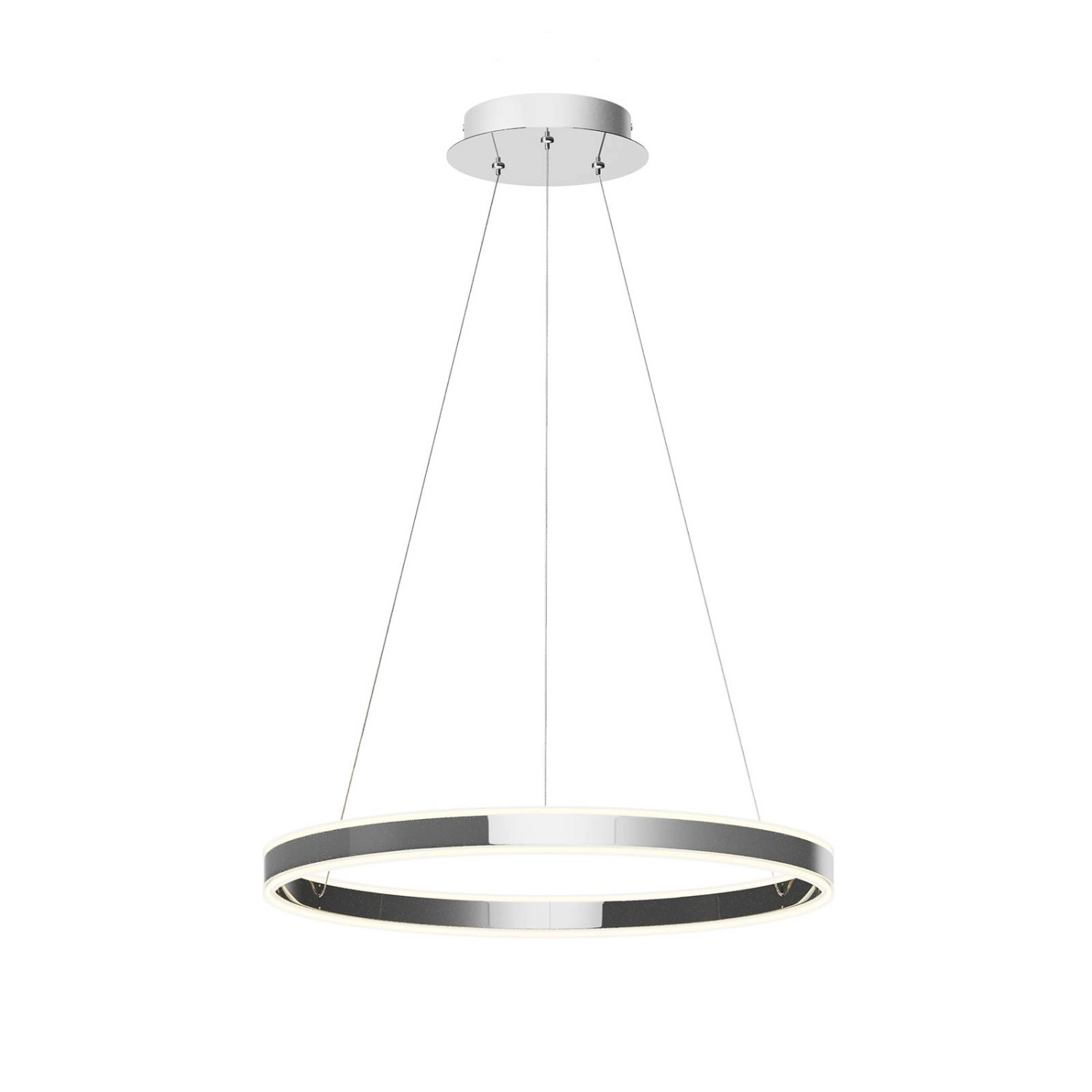 Lucande LED Lyani 9621976 Dimmbar Modern in Chrom aus Metall 1-flammig Wohn günstig online kaufen