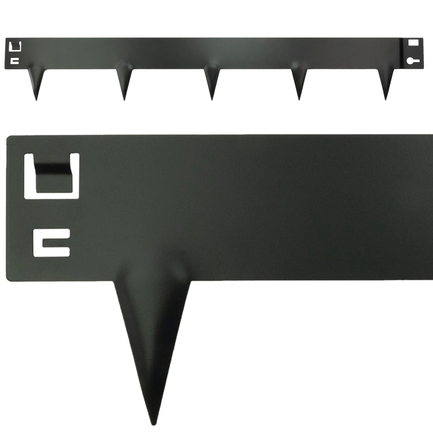 Intergarden Metall Anthrazit Rasenkante 6m Beeteinfassung 16cm Lackiert günstig online kaufen