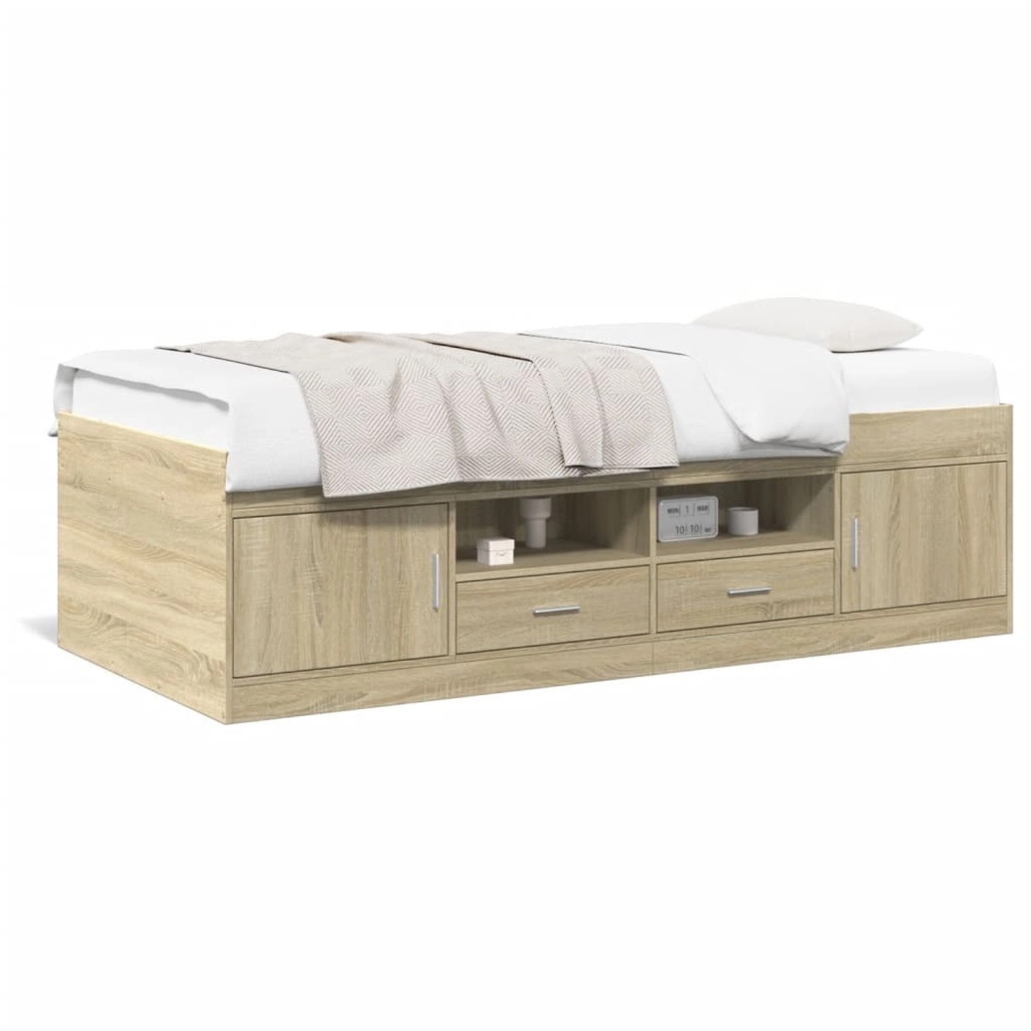 vidaXL Tagesbett mit Schubladen ohne Matratze Sonoma-Eiche 90x200 cm 328024 günstig online kaufen
