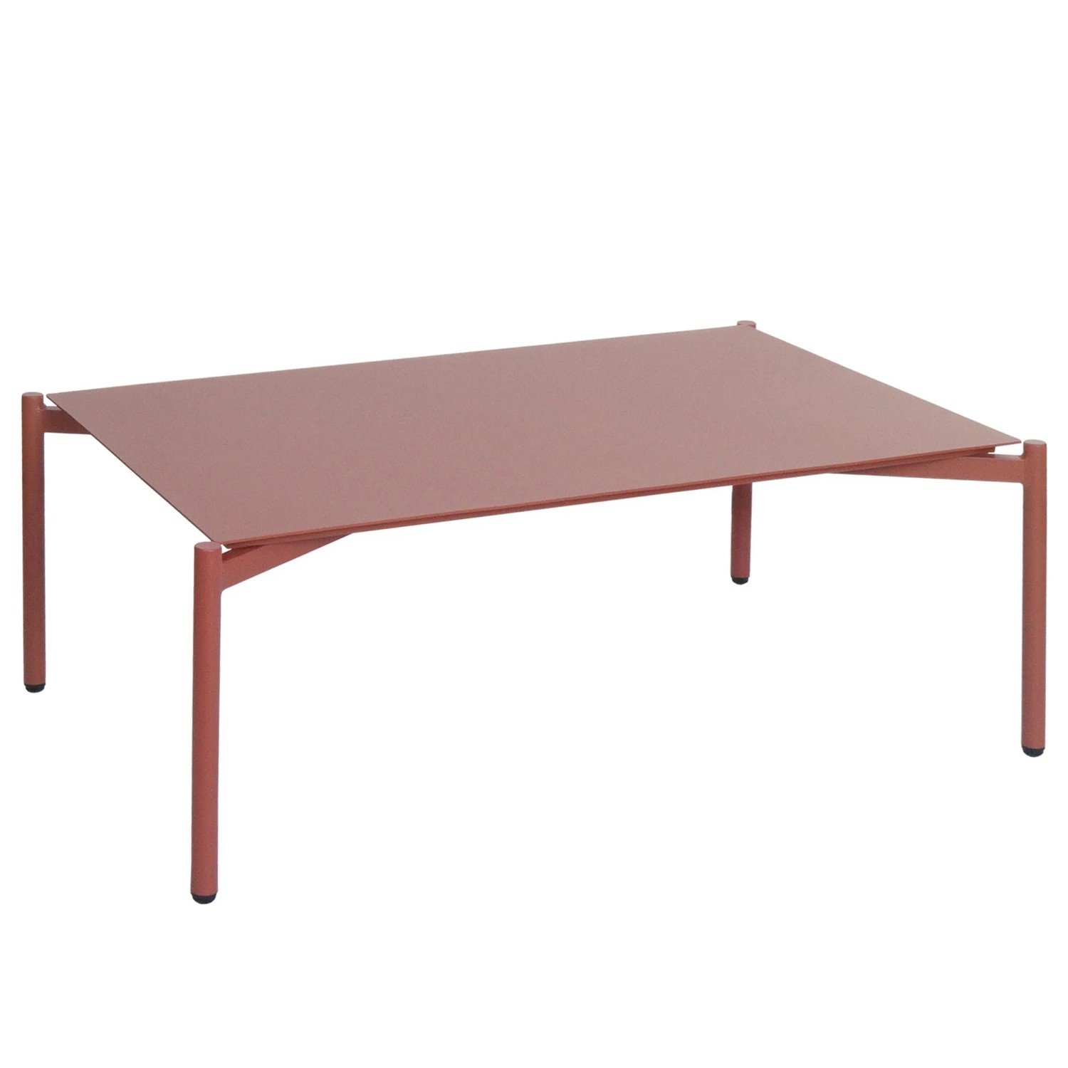 Mcw Aluminium-Gartentisch O11 105x65cm Terrakotta