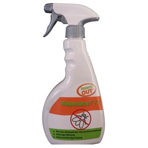 Insect-Out Fliegenspray PYR 500ml im Pumpspender zur biologischen Schädlingsbekämpfung.