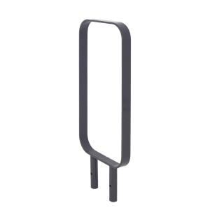 TRUTZHOLM Fahrradanlehnbügel, anthrazit, Stahl, zum Einbetonieren. Fahrradständer für 2 Fahrräder.