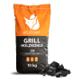 Heizfuxx Grillholzkohle Gastro, 10kg Sack. Premium Grillkohle für hohe Hitze und lange Brenndauer.