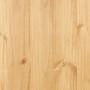 Detailaufnahme: Kiefernholz-Maserung des vidaXL Kleiderschranks im Mexiko-Stil.