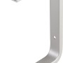 Deckenhaken U-Profil aus Aluminium, mit Gummikappe, Tragkraft 15 kg.