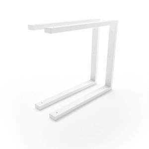 HEVVA Waschtischhalterung LAHN 45 cm Tief 2er Set Weiß