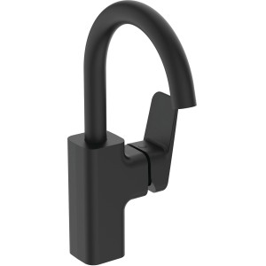 Ideal Standard Waschtischarmatur Ceraplan, H200, Schwarz Matt, ohne Ablaufgarnitur.