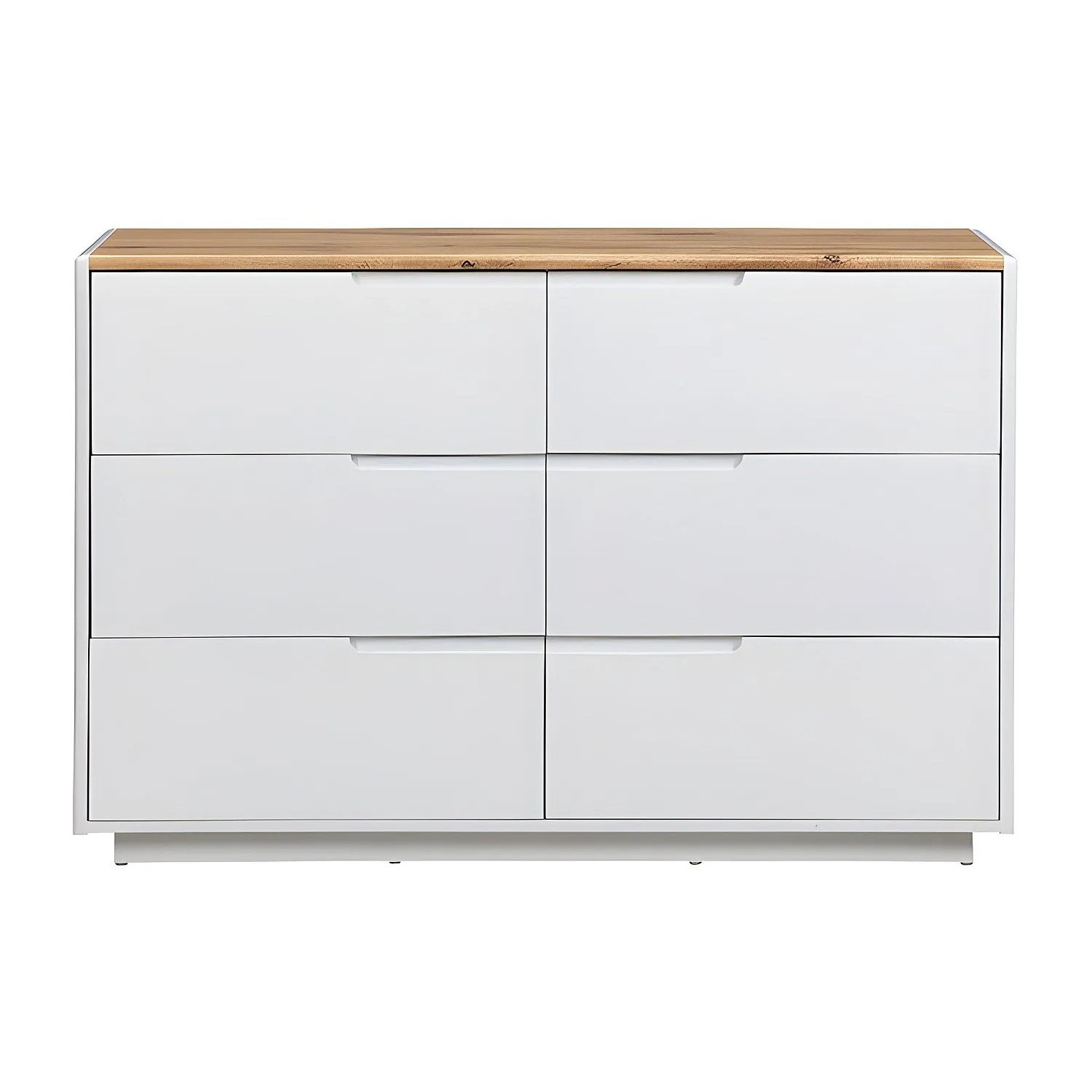 Vente-unique Kommode Amani Naturfarben Hell  Weiß 120 cm