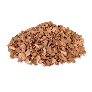 Braune Kirschholz Räucherchips (6-12 mm) für Grill & Smoker. Milder Rauchgeschmack.
