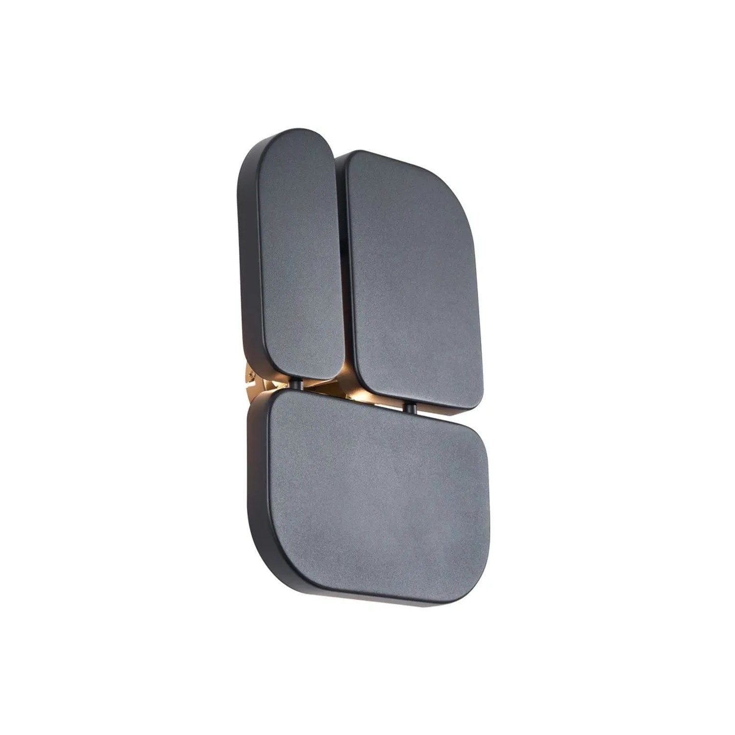 Qazqa Design Wandleuchte Schwarz 3-flammig Planes