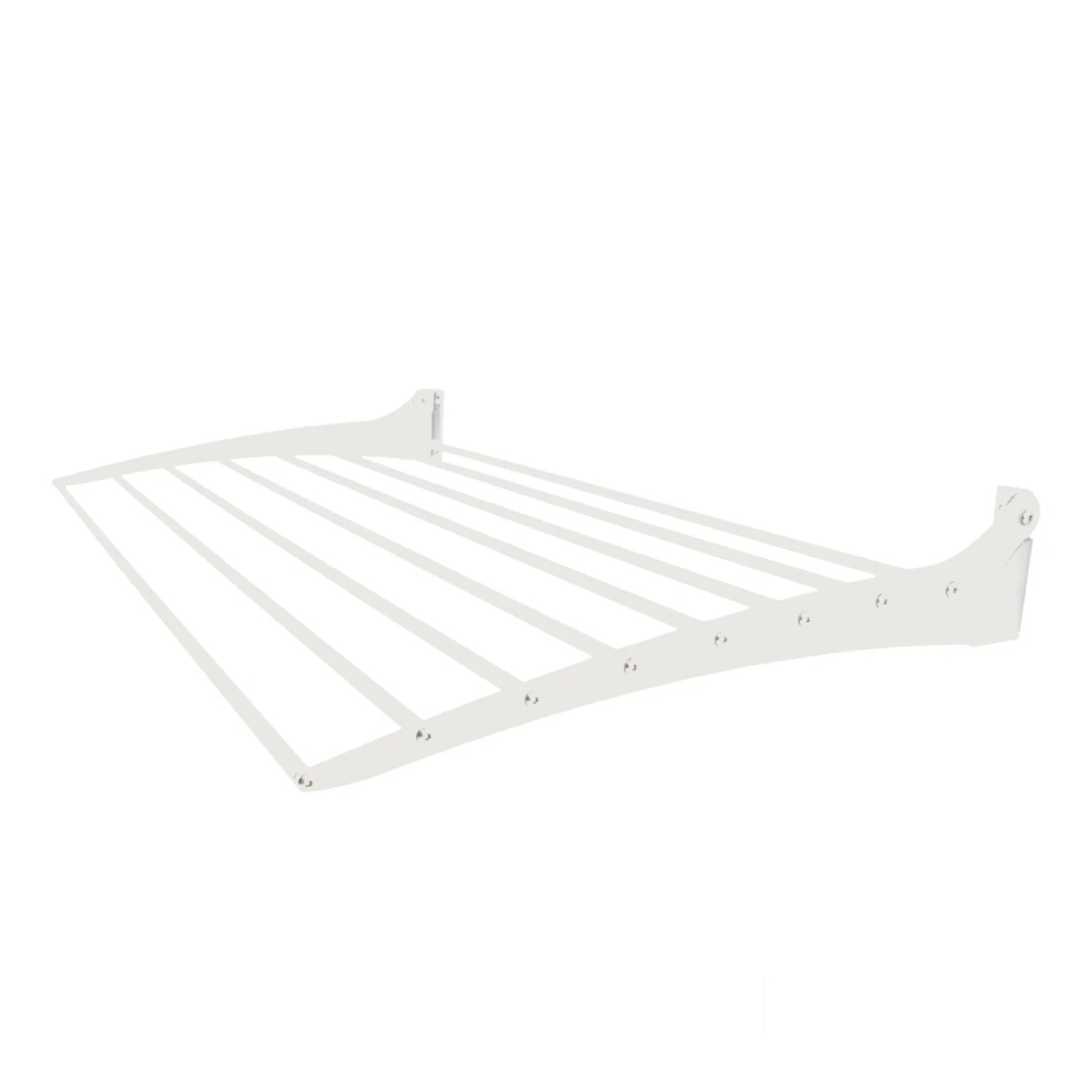 Foxydry Wäscheständer Zur Wandmontage Nach Unten Klappbar Platzsparend 82 cm Weiß