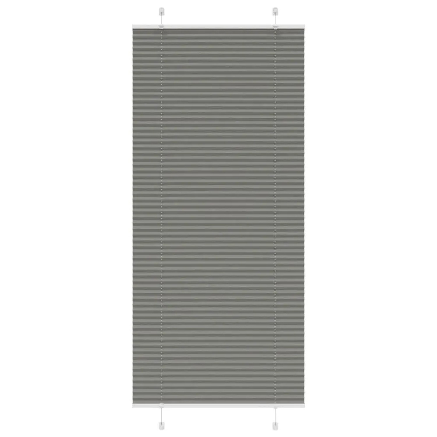 vidaXL Plissee Anthrazit 95x200 cm Stoffbreite 94,4 cm Polyester 4015108 günstig online kaufen