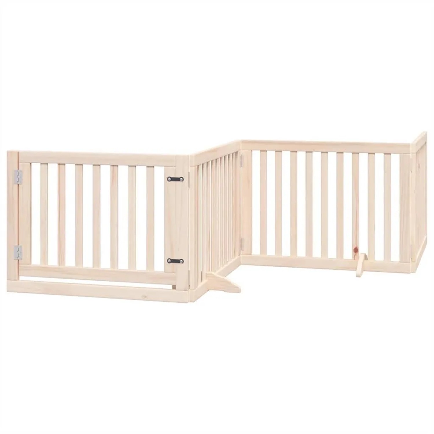 vidaXL 12 Tlg Hundetor mit Tür Faltbar 960 cm Pappelholz 3155668