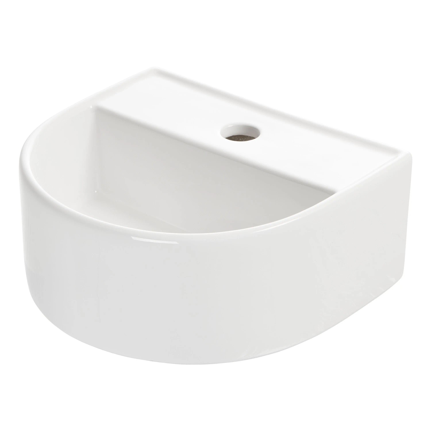 NEG Hänge-Waschbecken Uno29H Klein Halbrund 28T x 32B x 13H cm