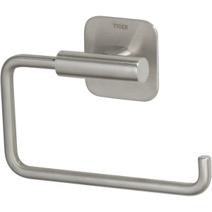 Tiger Colar Toilettenpapierhalter aus gebürstetem Edelstahl zur Wandmontage.
