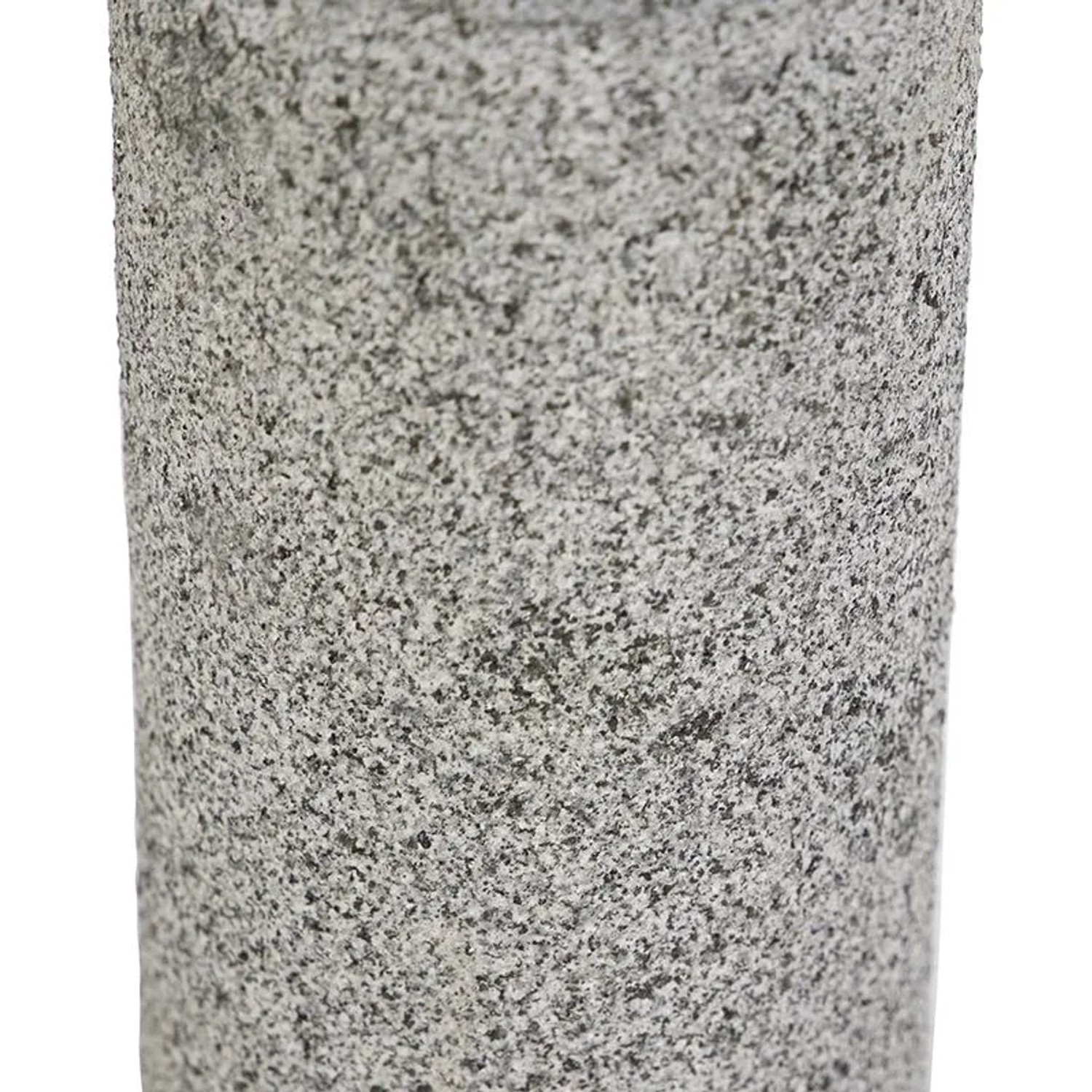Detailaufnahme der grauen QAZQA Stehleuchte Granit Happy, 40 cm hoch, für den Außenbereich.