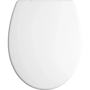 baliv Deluxe WC-Sitz Margat, weiß matt. Ovaler Duroplast Toilettensitz mit Absenkautomatik.