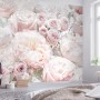 Komar Fototapete Spring Roses, 368x254 cm, mit zarten rosa Rosenblüten als Wanddeko.