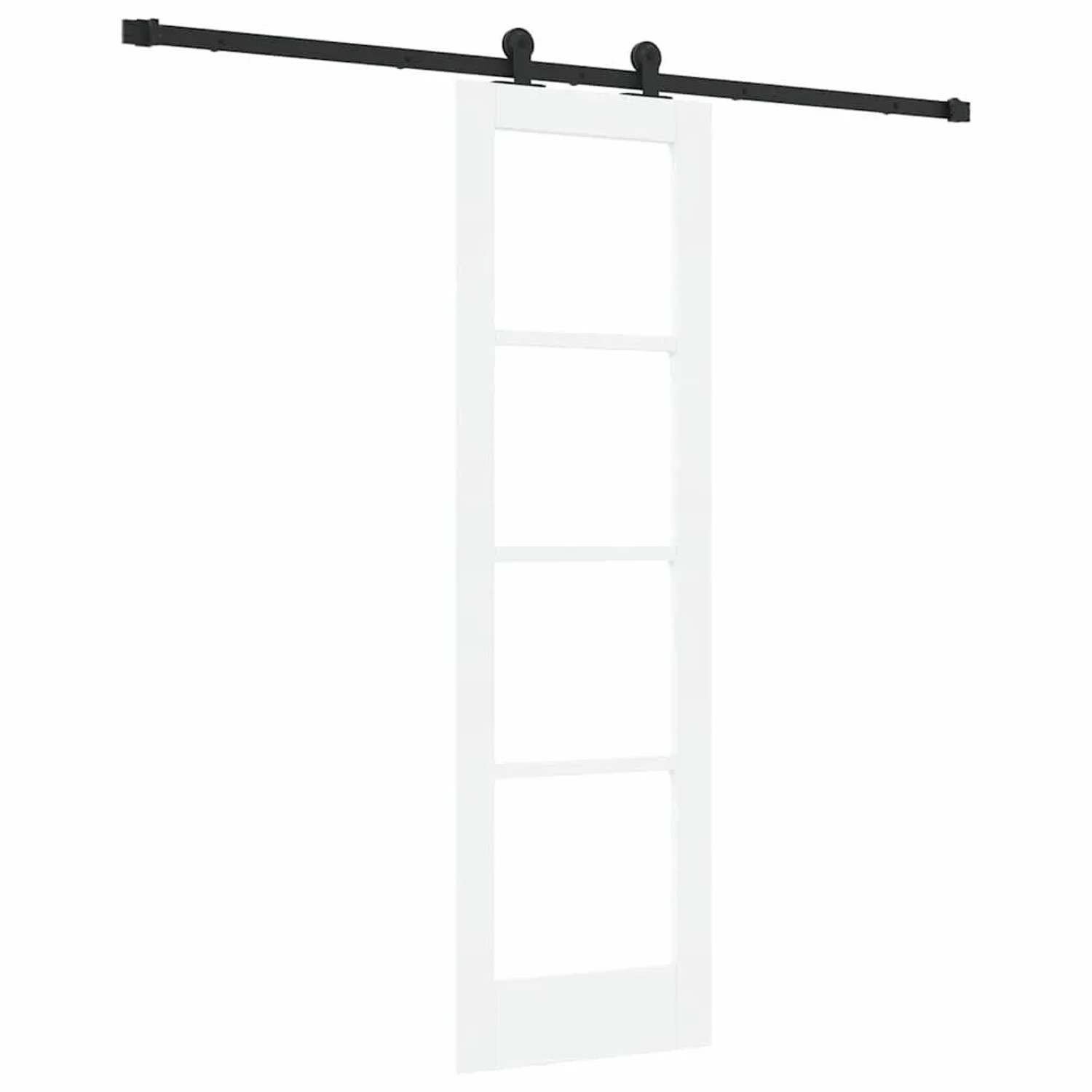 vidaXL Schiebetür ORKDAL Weiß und Schwarz 61 x 198,5 cm 3332014