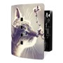 Design Schlüsselkasten aus Edelstahl mit Katzen- und Weidenkätzchen-Motiv für 10 Schlüssel.