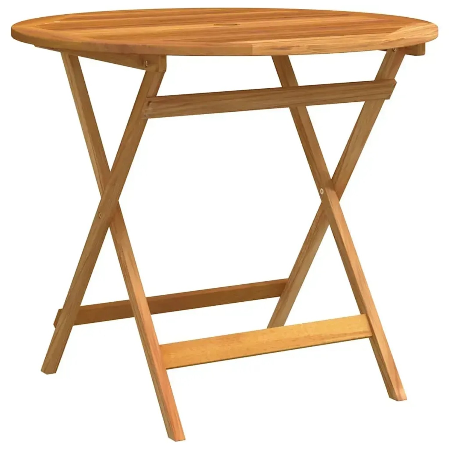 vidaXL Klappbarer Gartentisch Ø90x75 cm Massivholz Eukalyptus 312456