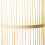 Brilliant Standleuchte Nori, 90cm, Natur/Weiß, Bambus und Textil. Design-Stehlampe für Innenräume.