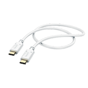 Weißes Hama USB-C Ladekabel, 1,5 m, für Hausautomation.