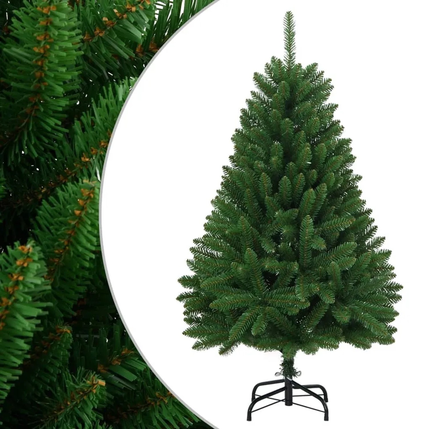 vidaXL Künstlicher Weihnachtsbaum Klappbar mit Ständer Grün 120 cm 357777