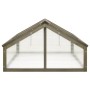 vidaXL Gewächshaus Grau 114x80x50 cm Tannenholz 316416_4