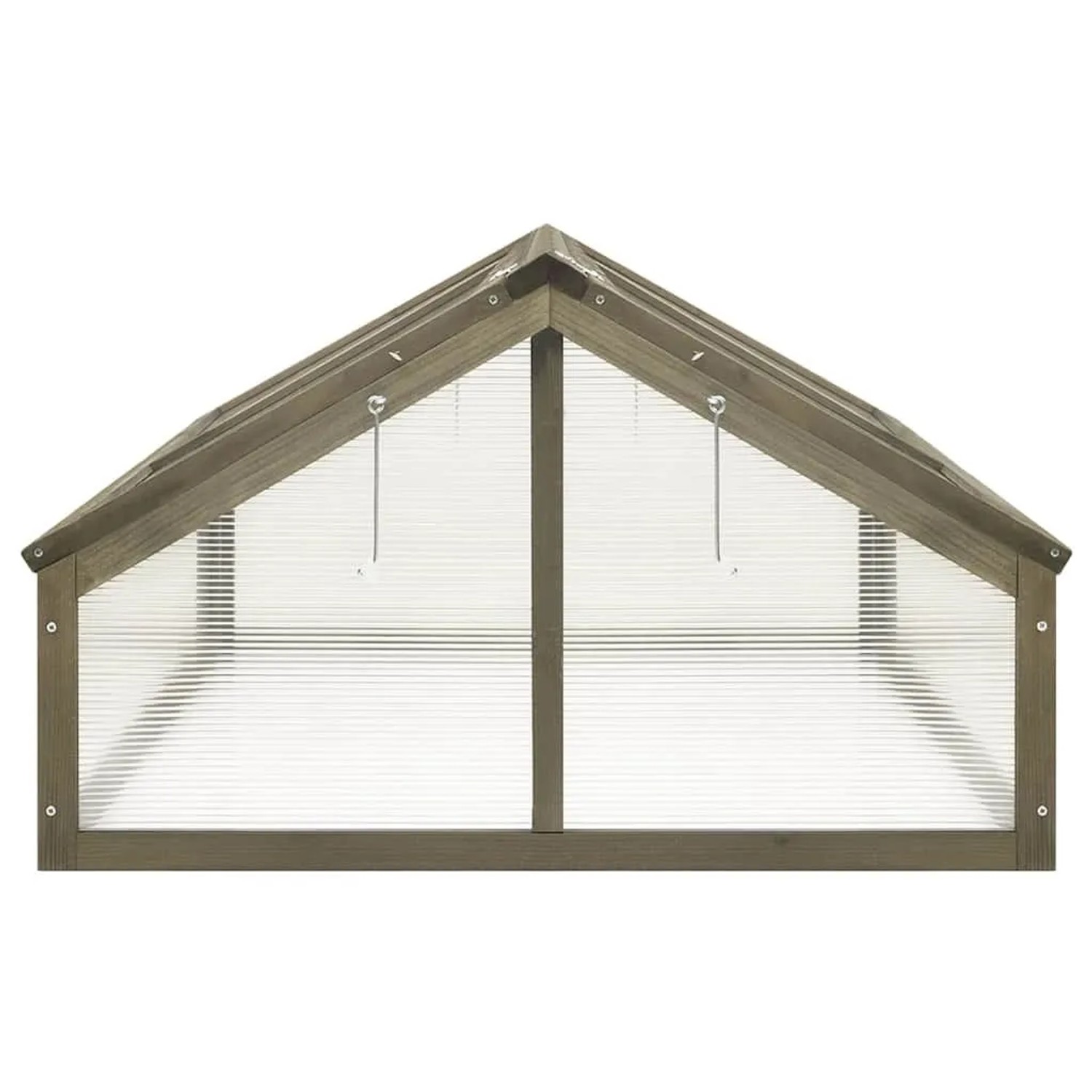 vidaXL Gewächshaus Grau 114x80x50 cm Tannenholz 316416_4