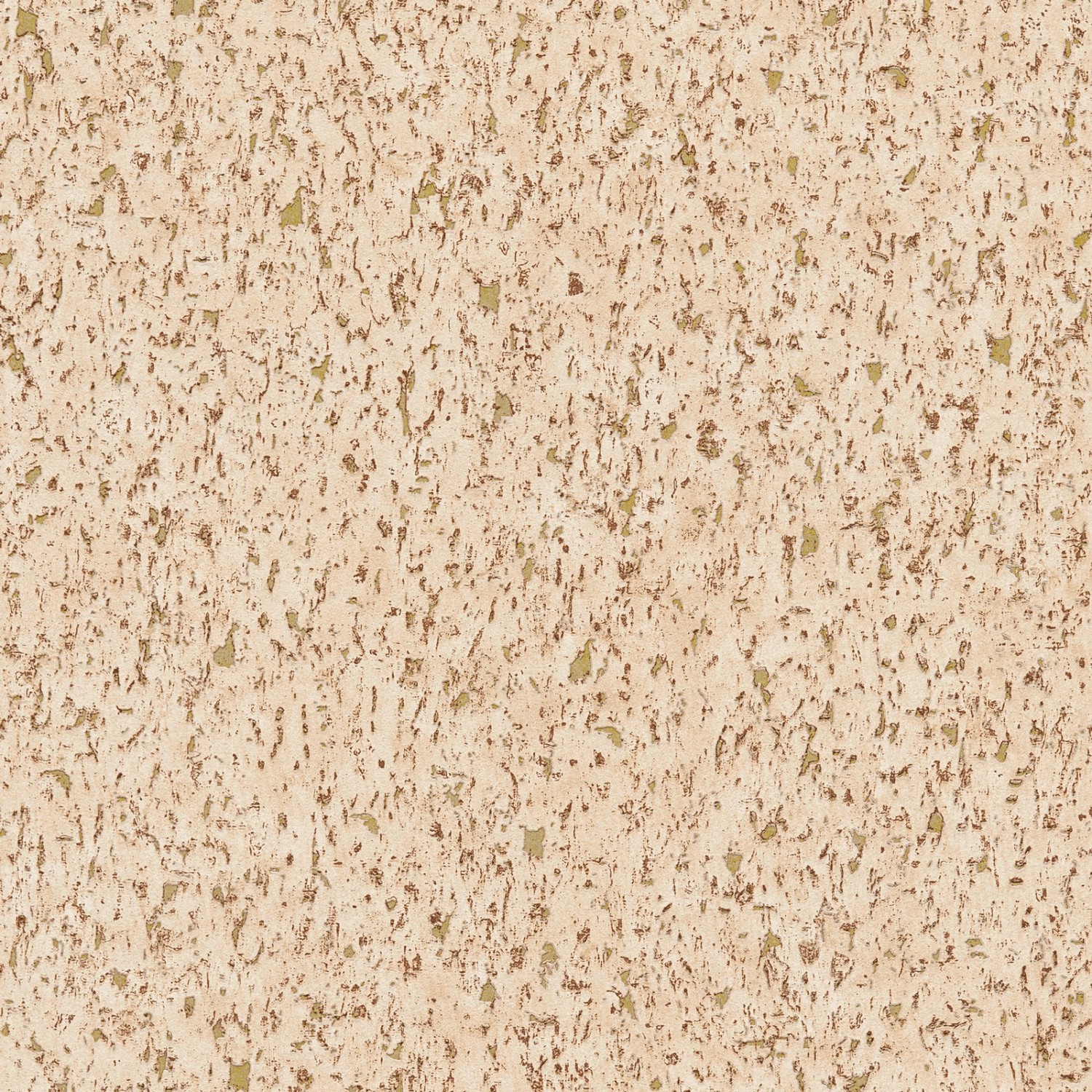 Bricoflor Kork Tapete in Naturfarben Sand Vliestapete mit Gold Ideal für Schlafzimmer und Wohnzimmer Vlies Strukturtapet