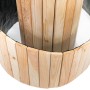 Westmann Kräuterschnecke aus Holz, Ø 55 cm, Natur, Detailansicht der Holzstruktur.