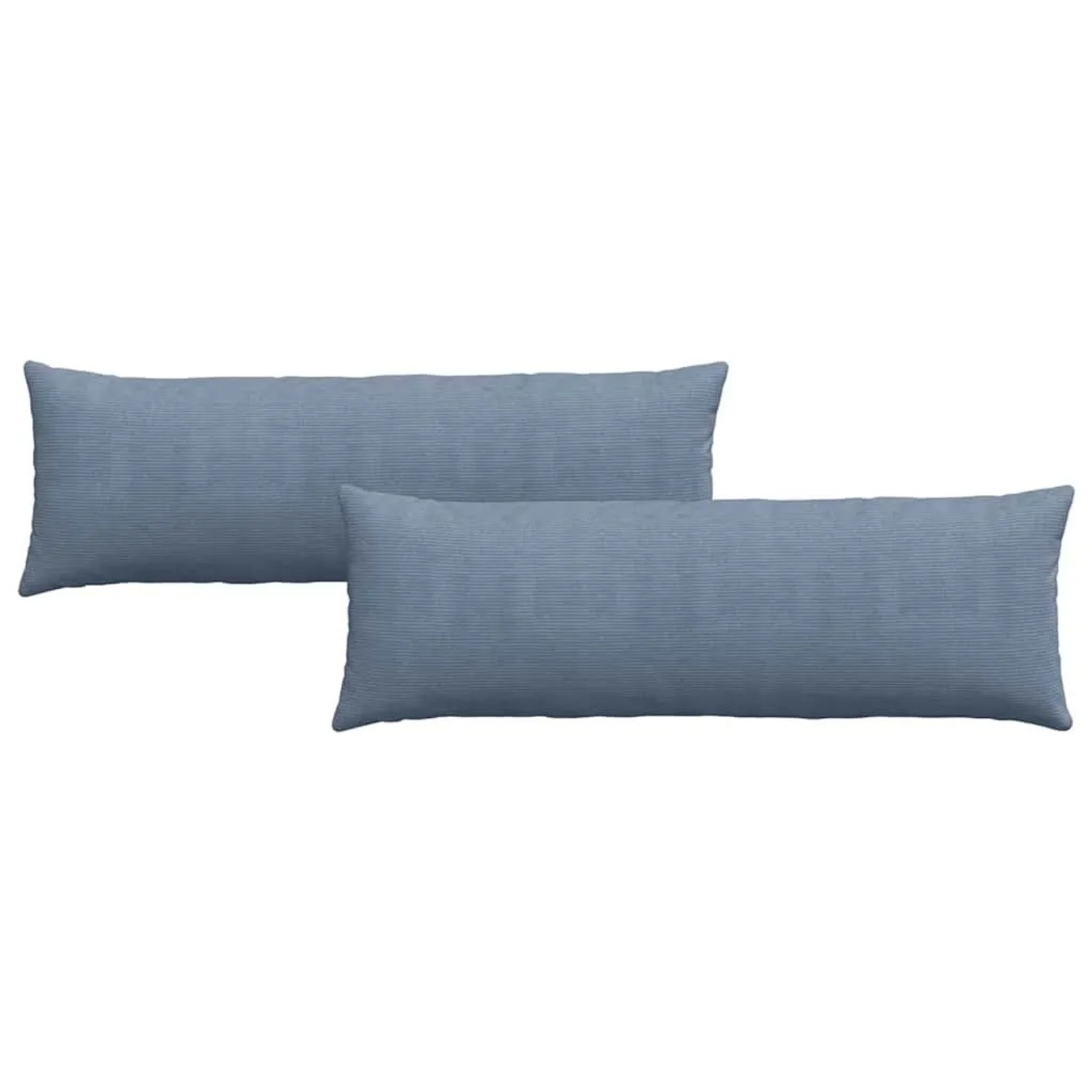 vidaXL Sofakissen 2 Stück Blau 120 x 40 cm Cordstoff 42013820