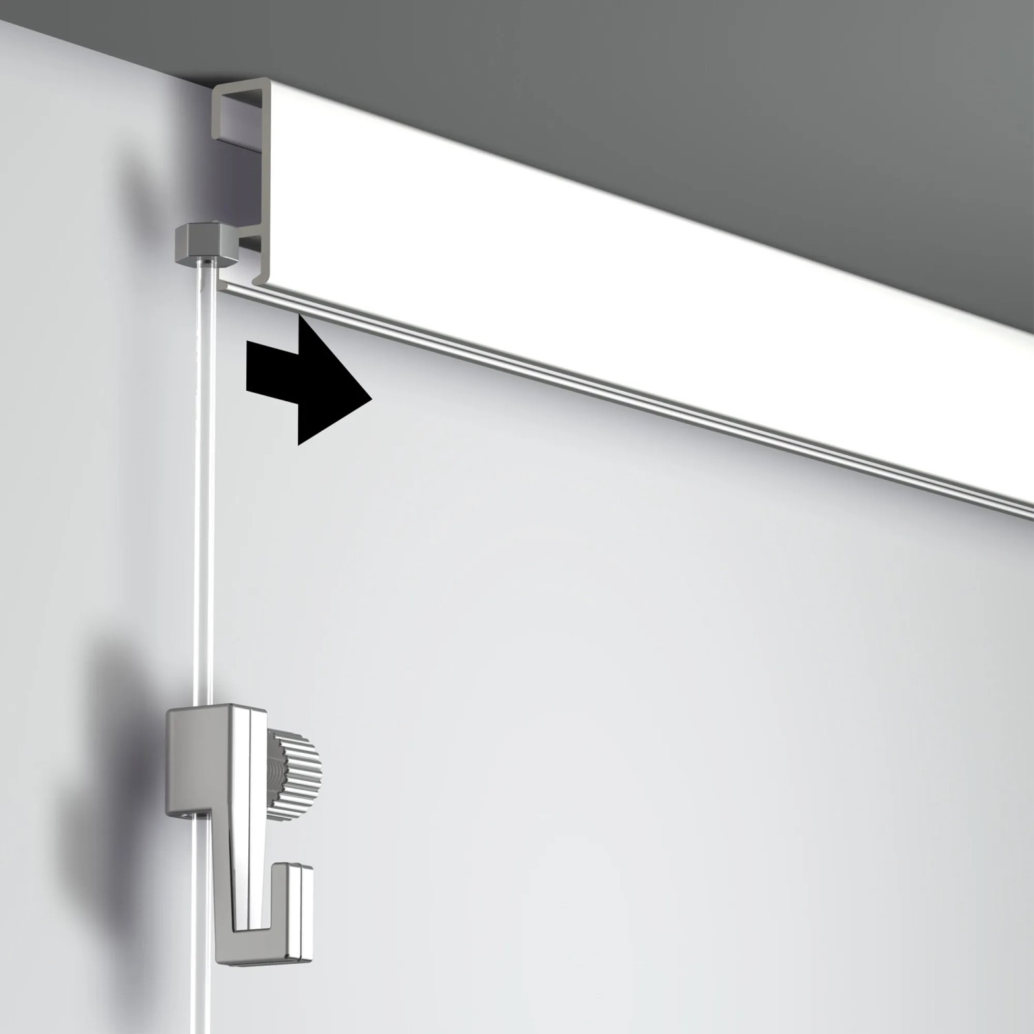 8 Stück Verstellbare Galerie-Haken Für Drahtseil – Passend Für 1–1,5 Mm Seil, Silber, Bis 30 Kg