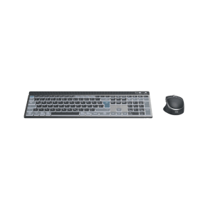 Hama Multi-Device Tastatur-Maus-Set WKM-750, kabellos, LED, schwarz.