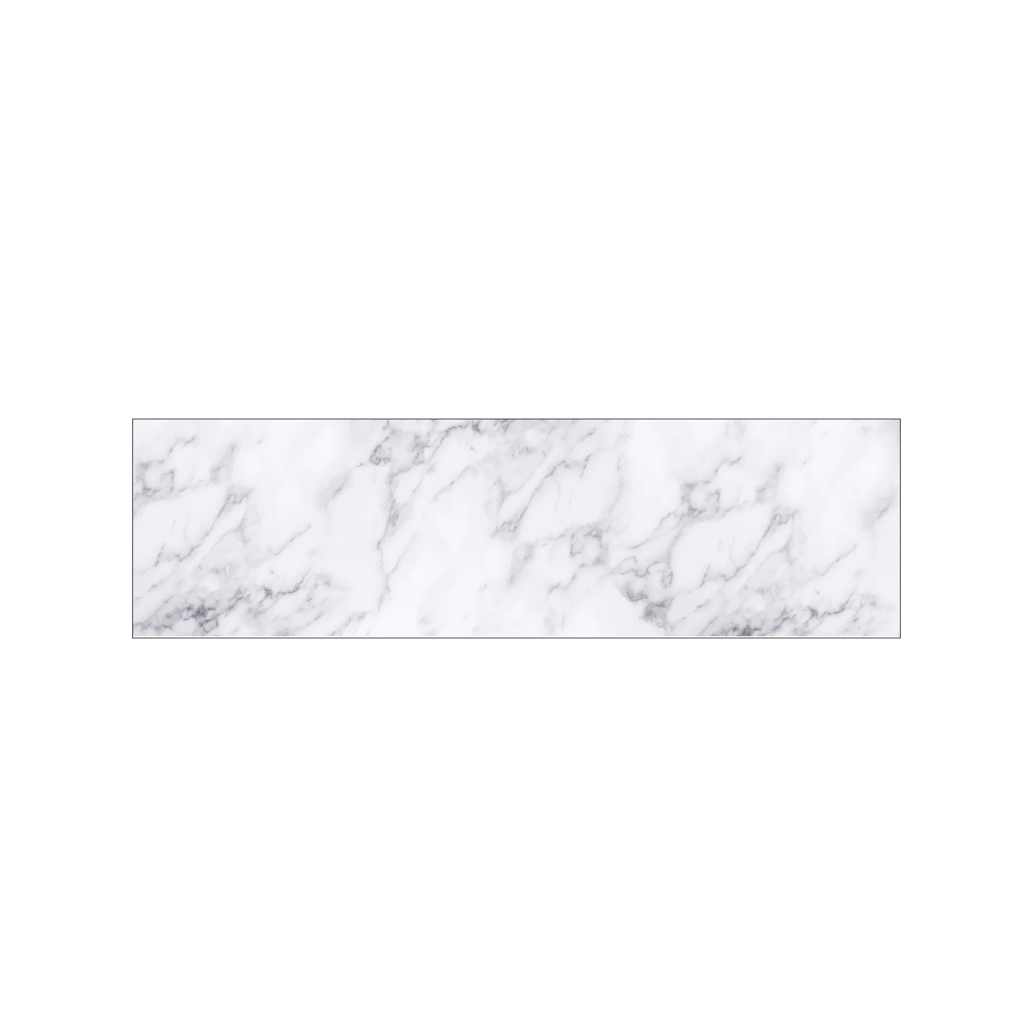 MySpotti Küchenrückwand Profix Cucina Patricia 210 x 60 cm Weiß-Marmoriert