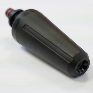 Yard Force Turbo Düse für Hochdruckreiniger, aus schwarzem Kunststoff.
