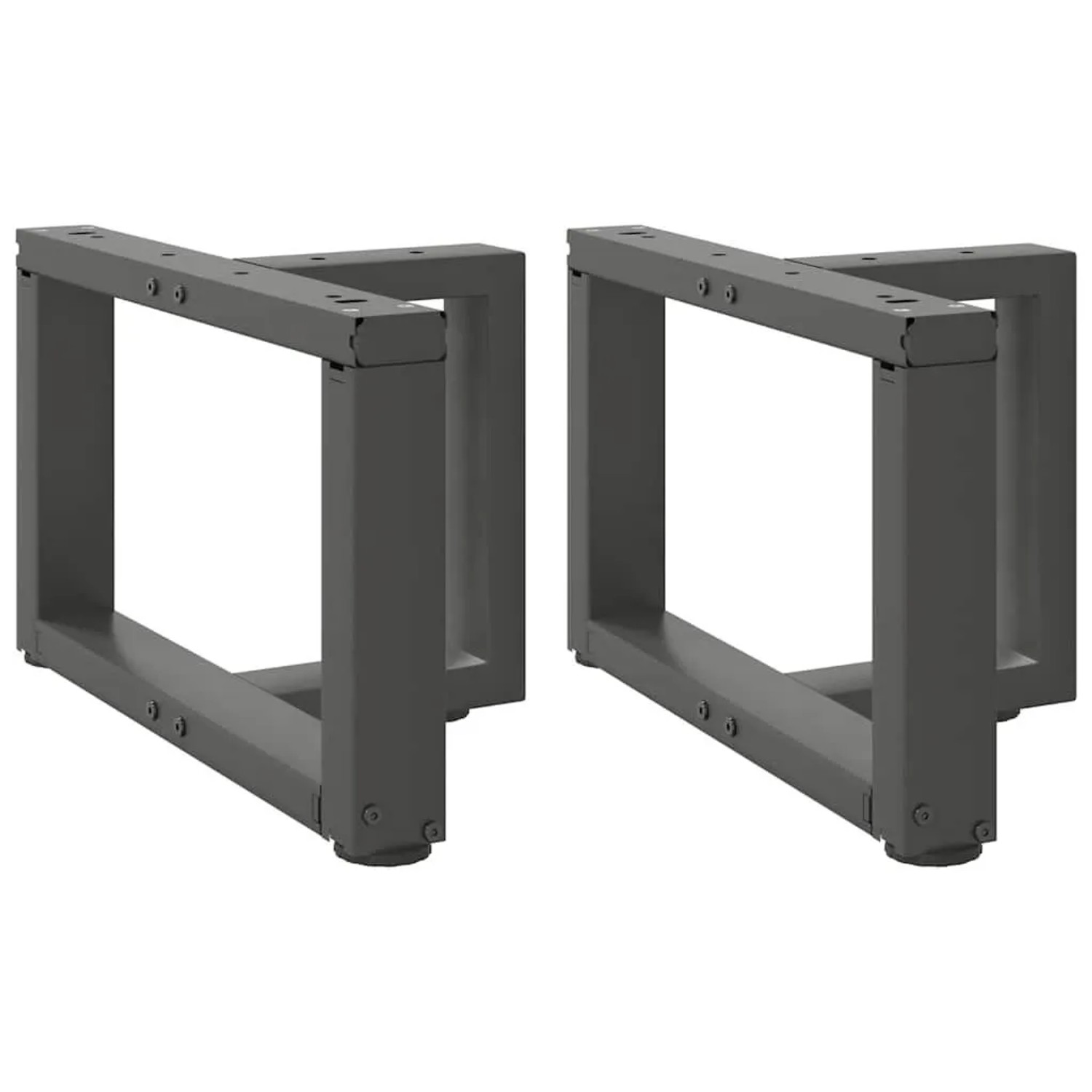vidaXL Couchtischbeine T-Form 2 Stk Anthrazit 40x25x30-31 cm Stahl 4013006 günstig online kaufen