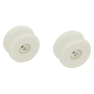 Gardinia Schnurwickler 6er-Pack, weiße Kunststoff-Jalousie Zubehör inkl. Schrauben.